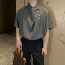 Load image into Gallery viewer, Irregular Loose Button-down Shirt