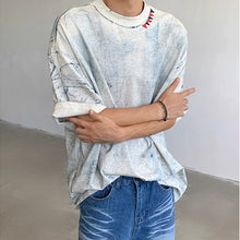 Load image into Gallery viewer, Tie-dyed Straight Shoulder T-shirt