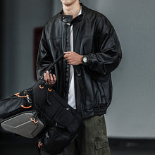 Load image into Gallery viewer, Vintage Leather Winter Stand Collar PU Jacket