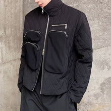 Load image into Gallery viewer, Stand Collar Three-dimensional Multi-pocket Jacket
