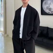 Load image into Gallery viewer, Solid Color Loose Jacket Casual Trousers Two-piece Suit