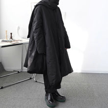 Load image into Gallery viewer, Loose Knee-Length Cotton Coat