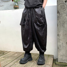 Load image into Gallery viewer, Shiny Loose Drape Casual Pants