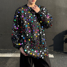 Load image into Gallery viewer, Crew Neck Colorful Sequined Sweatshirt