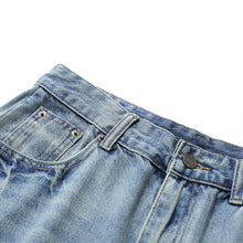 Load image into Gallery viewer, Retro Loose Scimitar Denim Cropped Trousers