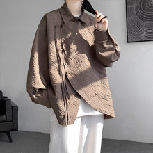 Load image into Gallery viewer, Retro Strappy Printed Loose Shirt