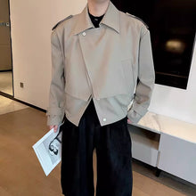 Load image into Gallery viewer, Loose Double Collar Fake Two Piece Jacket