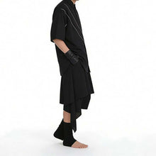 Load image into Gallery viewer, Faux Two-Piece Asymmetrical Wide-Leg Shorts