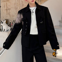 Load image into Gallery viewer, Half-zip Loose Metal Buckle Jacket