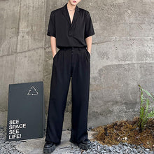 Load image into Gallery viewer, Deep V Neck Short Sleeve Shirt