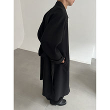 Load image into Gallery viewer, Single Breasted Lapel Long Trench Coat
