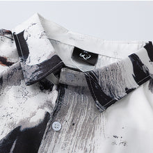 Load image into Gallery viewer, Retro Ink Painting Short-sleeved Shirt