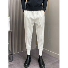 Load image into Gallery viewer, Casual Solid Color Straight Leg Ankle-length Pants