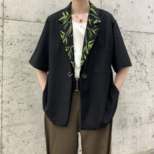 Load image into Gallery viewer, Double Collar Printed Casual Short-sleeved Shirt