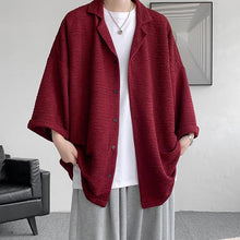 Load image into Gallery viewer, Cuban Collar Thin Short Sleeve Shirt