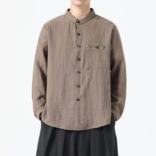 Load image into Gallery viewer, Double-layer Collar Loose Casual Shirt