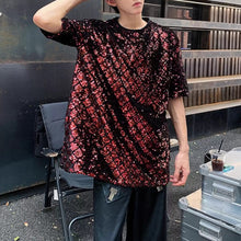 Load image into Gallery viewer, Diamond-patterned Sequined Stage T-shirt