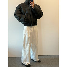 Load image into Gallery viewer, Winter Solid Stand Collar Thickened Pu Leather Cotton Jacket