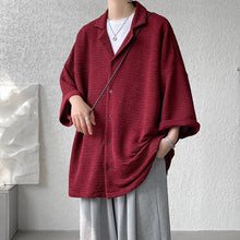 Load image into Gallery viewer, Cuban Collar Thin Short Sleeve Shirt