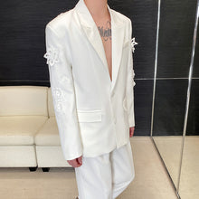 Load image into Gallery viewer, Embroidered Flower Hollow Casual Suit