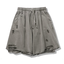 Load image into Gallery viewer, Layered Distressed Track Shorts