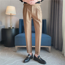 Load image into Gallery viewer, Adjustable Waist Slim Fit Casual Pants