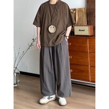 Load image into Gallery viewer, Japanese Retro Zippered Pocket Wide-Leg Pants