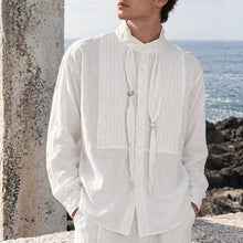Load image into Gallery viewer, French Retro Accordion Pleated Shirt