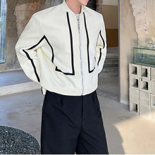 Load image into Gallery viewer, Contrast Color Patch Design Short Jacket