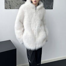 Load image into Gallery viewer, Faux Fur Hooded Soft Quilted Jacket