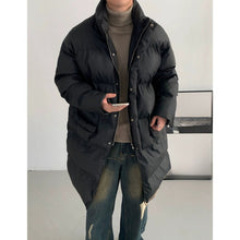 Load image into Gallery viewer, Stand Collar PU Leather Warm Cotton Coat