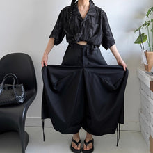 Load image into Gallery viewer, Irregular 3D Drawstring Loose Wide-leg Pants
