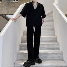 Load image into Gallery viewer, Lapel Short Sleeve T-Shirt Set