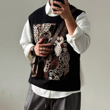 Load image into Gallery viewer, 【Mask】Loose-fitting Patchwork Vest
