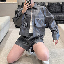 Load image into Gallery viewer, Three-dimensional Pocket Shirt and Shorts Suit Two Piece Sets
