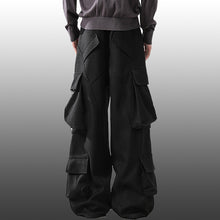 Load image into Gallery viewer, Multi-Pocket Cargo Wide-Leg Casual Pants
