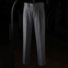 Load image into Gallery viewer, Italian Casual Paris Buckle Straight Business Trousers