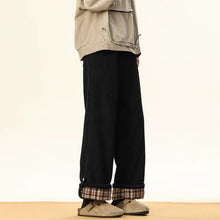 Load image into Gallery viewer, American Style Rolled Hem Corduroy Straight Casual Pants