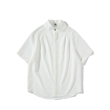 Load image into Gallery viewer, Stand-up Collar Draped Shirt