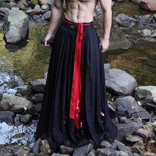 Load image into Gallery viewer, Black Horse-faced Skirt Martial Arts Skirt Pants