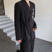 Load image into Gallery viewer, Embroidered Lace Mesh Stitching False Thin Suit Jacket