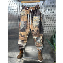 Load image into Gallery viewer, Retro Patchwork Floral Loose Harem Pants