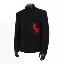 Load image into Gallery viewer, Horse Embroidered Stand-up Collar Suit Jacket