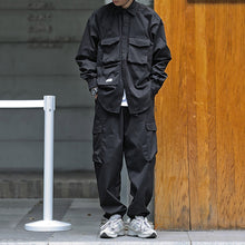 Load image into Gallery viewer, Japanese Loose Wide-leg Multi-pocket Pants