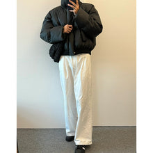 Load image into Gallery viewer, Winter Solid Stand Collar Thickened Pu Leather Cotton Jacket