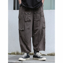 Load image into Gallery viewer, Retro Multi-pocket Wide-leg Pants