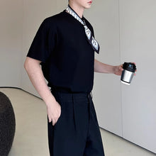 Load image into Gallery viewer, Summer Round Neck Loose Scarf Casual T-shirt