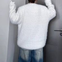 Load image into Gallery viewer, American Stand-up Collar Mink Beaded Sweater