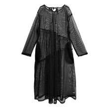 Load image into Gallery viewer, Women's Elegant Sheer Mesh Midi Dress