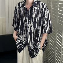 Load image into Gallery viewer, Tie-dyed Ice Silk Drape Loose Shirt